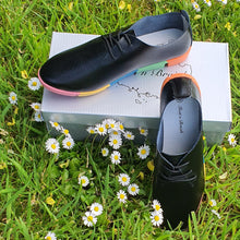 Charger l'image dans la galerie, TROTT N BREIZH chaussures cuir confort DERBY NOIR SEMELLE COLOR