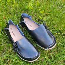 Charger l'image dans la galerie, TROTT N BREIZH chaussures cuir confort mocassin noir design