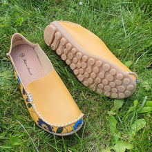 Charger l'image dans la galerie, TROTT N BREIZH chaussures cuir confort jaune imprimé