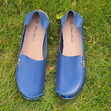 Charger l'image dans la galerie, TROTT N BREIZH chaussures cuir confort marine design imprimé