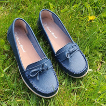 Charger l'image dans la galerie, TROTT N BREIZH chaussures cuir marine confort