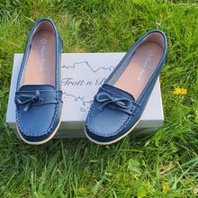 Charger l'image dans la galerie, TROTT N BREIZH chaussures cuir marine confort