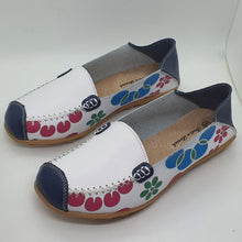 Charger l'image dans la galerie, TROTT N BREIZH chaussures cuir confort BLANC marine design