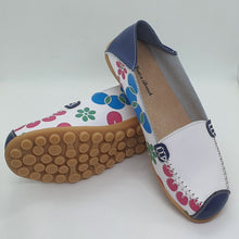 Charger l'image dans la galerie, TROTT N BREIZH chaussures cuir confort BLANC marine design