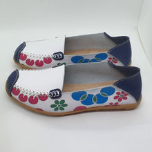 Charger l'image dans la galerie, TROTT N BREIZH chaussures cuir confort BLANC marine design