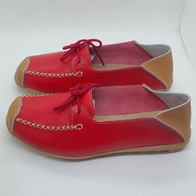 Charger l'image dans la galerie, TROTT N BREIZH chaussures cuir confort ROUGE bi couleur