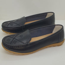 Charger l&#39;image dans la galerie, TROTT N BREIZH chaussures cuir confort NOIR brodée
