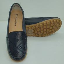 Charger l&#39;image dans la galerie, TROTT N BREIZH chaussures cuir confort NOIR brodée
