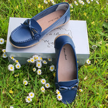 Charger l&#39;image dans la galerie, TROTT N BREIZH chaussures cuir confort MOCASSIN BLEU
