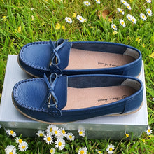 Charger l&#39;image dans la galerie, TROTT N BREIZH chaussures cuir confort MOCASSIN BLEU
