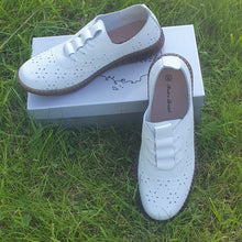 Charger l&#39;image dans la galerie, TROTT N BREIZH chaussures cuir confort BLANC AERE
