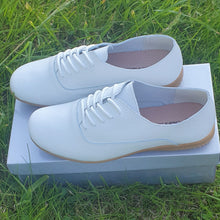 Charger l&#39;image dans la galerie, TROTT N BREIZH chaussures cuir blanc lacet
