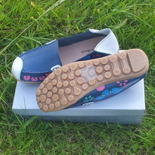 Charger l&#39;image dans la galerie, TROTT N BREIZH chaussures cuir confort MARINE blanc design
