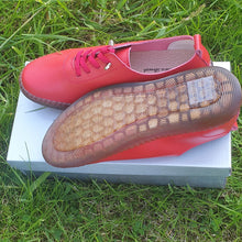 Charger l&#39;image dans la galerie, TROTT N BREIZH chaussures cuir confort BLANC AERE ROUGE
