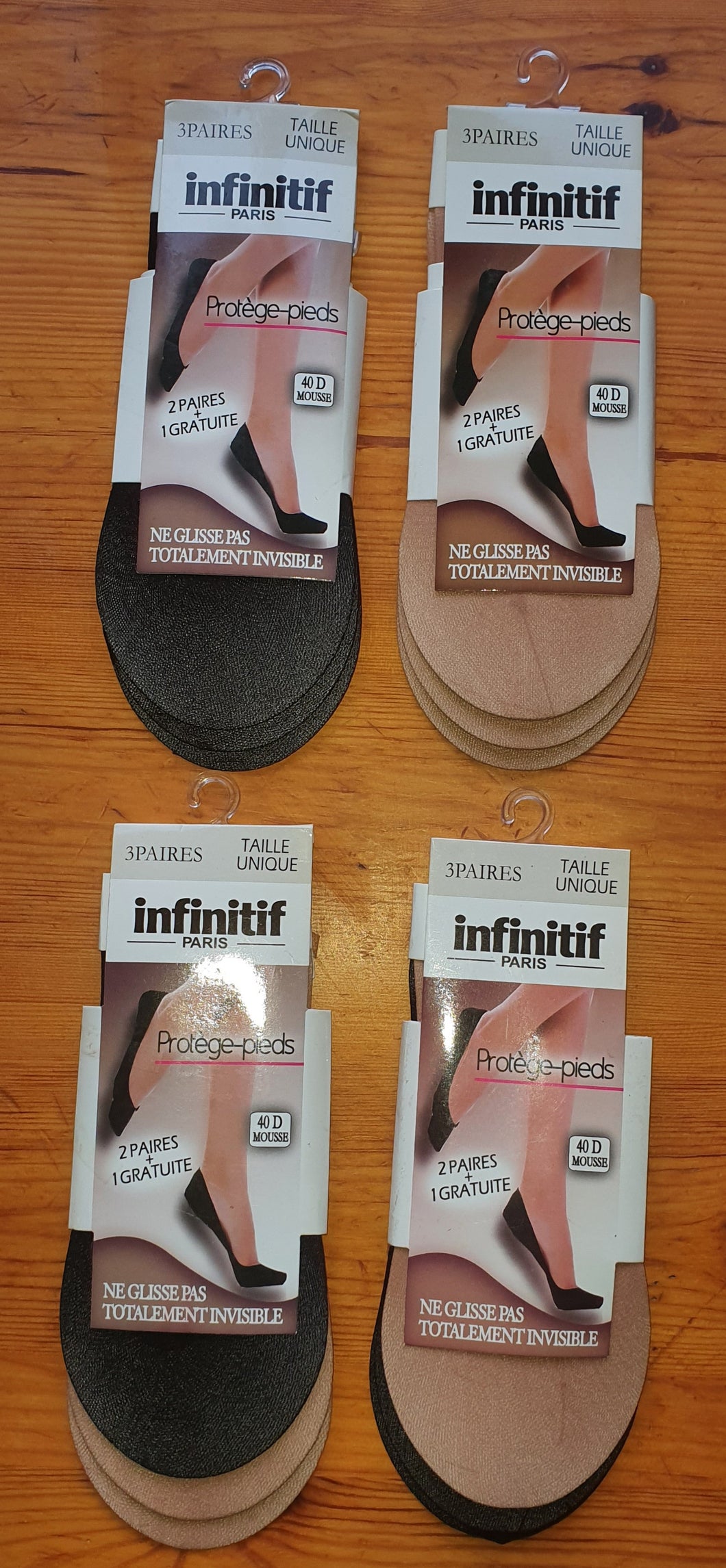 protège pieds INFINITIF 3 paires---